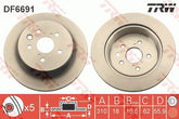2x Bremsscheibe Hinterachse für LEXUS GS IS III RC