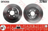 2x Bremsscheibe Hinterachse für MERCEDES-BENZ VIANO VITO Bus / MIXTO Kasten