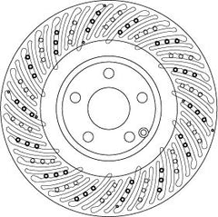 2x Bremsscheibe Vorderachse für MERCEDES-BENZ E-KLASSE T-Model SLK SLC