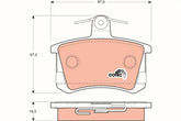 Bremsbelagsatz Scheibenbremse Hinterachse für AUDI 80 B2 Stufenheck B3 B4 Avant