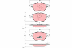 Bremsbelagsatz Scheibenbremse Vorderachse für AUDI SEAT SKODA VW A3 TT Roadster