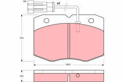 Bremsbelagsatz Scheibenbremse Vorderachse für IVECO DAILY II Kasten