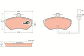 Bremsbelagsatz Scheibenbremse Vorderachse für AUDI SEAT VW A4 B5 Avant B6