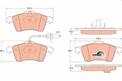 Bremsbelagsatz Scheibenbremse Vorderachse für VW CALIFORNIA T4 Camper