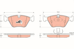 Bremsbelagsatz Scheibenbremse Vorderachse für BMW 3 Coupe 5 Touring