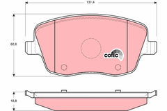 Bremsbelagsatz Scheibenbremse Vorderachse für SEAT SKODA VW CORDOBA IBIZA III
