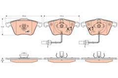 Bremsbelagsatz Scheibenbremse Vorderachse für AUDI SEAT A4 B6 Avant B7