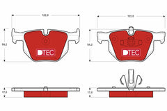 Bremsbelagsatz Scheibenbremse Hinterachse für BMW 3 Touring Coupe Cabriolet X1
