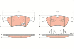 Bremsbelagsatz Scheibenbremse Vorderachse für MERCEDES-BENZ E-KLASSE T-Model
