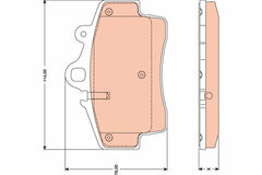 Bremsbelagsatz Scheibenbremse Vorderachse für PORSCHE BOXSTER CAYMAN