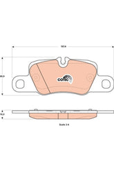 Bremsbelagsatz Scheibenbremse Hinterachse für PORSCHE 911 Cabriolet Targa
