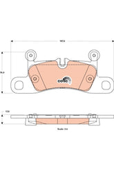 Bremsbelagsatz Scheibenbremse Hinterachse für PORSCHE VW 911 Cabriolet Targa