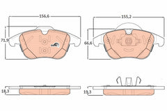 Bremsbelagsatz Scheibenbremse Vorderachse für LAND ROVER DISCOVERY SPORT RANGE