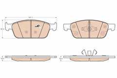 Bremsbelagsatz Scheibenbremse Vorderachse für FORD FOCUS III Stufenheck Turnier