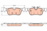 Bremsbelagsatz Scheibenbremse Hinterachse für BMW MINI 1 2 Active Tourer Gran