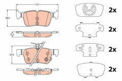 Bremsbelagsatz Scheibenbremse Hinterachse für FORD USA FOCUS IV Stufenheck