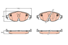 Bremsbelagsatz Scheibenbremse Vorderachse für AUDI VW Q3 Sportback ARTEON