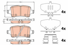 Bremsbelagsatz Scheibenbremse Hinterachse für OPEL INSIGNIA B Grand Sport