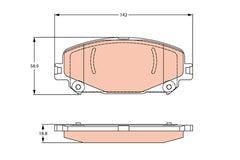 Bremsbelagsatz Scheibenbremse Vorderachse für RENAULT ARKANA I CAPTUR II ESPACE