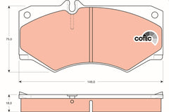 Bremsbelagsatz Scheibenbremse Vorderachse für MERCEDES-BENZ VW PUCH G-KLASSE