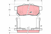 Bremsbelagsatz Scheibenbremse Hinterachse für HONDA CITY V Stufenheck CIVIC