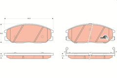 Bremsbelagsatz Scheibenbremse Vorderachse für NISSAN SSANGYONG HYUNDAI DAEWOO