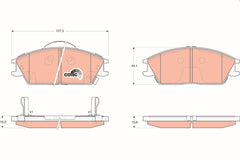 Bremsbelagsatz Scheibenbremse Vorderachse für HYUNDAI GETZ ACCENT II Stufenheck