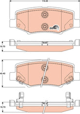 Bremsbelagsatz Scheibenbremse Hinterachse für DODGE JEEP NITRO VAN CHEROKEE