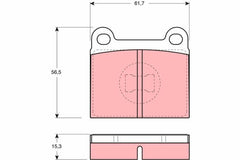 Bremsbelagsatz Scheibenbremse Vorderachse für AUDI VW 50 80 B1 Stufenheck B2