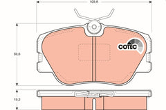 Bremsbelagsatz Scheibenbremse Vorderachse für MERCEDES-BENZ 124 Stufenheck