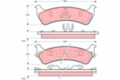 Bremsbelagsatz Scheibenbremse Hinterachse für JEEP GRAND CHEROKEE I