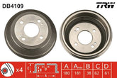 2x Bremstrommel Hinterachse für HONDA ROVER CIVIC III Stufenheck Hatchback IV V