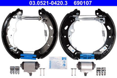Bremsbackensatz Hinterachse für FORD B-MAX FOCUS III Stufenheck Turnier Van