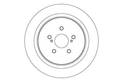 2x Bremsscheibe Hinterachse für LEXUS RX