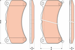 Bremsbelagsatz Scheibenbremse Vorderachse für LEXUS IS II