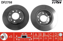 2x Bremsscheibe Vorderachse für VW GOLF III Variant PASSAT B3/B4 VENTO