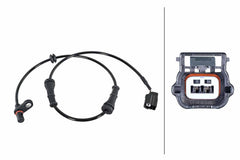 ABS Sensor Raddrehzahl Hinterachse für NISSAN JUKE Van