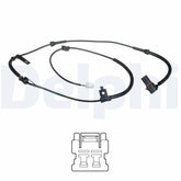 ABS Sensor Raddrehzahl Hinterachse links für KIA SORENTO I VAN