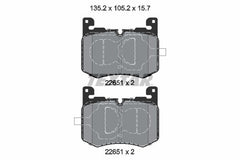 Bremsbelagsatz Scheibenbremse Vorderachse für JAGUAR LAND ROVER F-PACE RANGE
