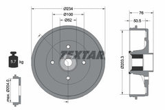 Bremstrommel Hinterachse für NISSAN MICRA III C+C NOTE TIIDA Stufenheck
