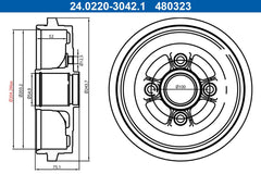 2x Bremstrommel Hinterachse für NISSAN MICRA IV NOTE