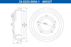 2x Bremstrommel Hinterachse für SUZUKI JIMNY Geländewagen offen geschlossen