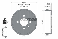 Bremstrommel Hinterachse für SEAT VW AROSA LUPO I
