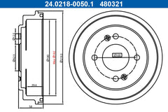 2x Bremstrommel Hinterachse für KIA PICANTO I