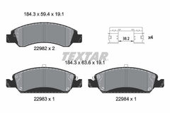Bremsbelagsatz Scheibenbremse Vorderachse für GMC CHEVROLET CADILLAC YUKON