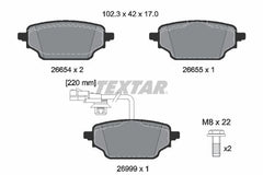 Bremsbelagsatz Scheibenbremse Hinterachse für MERCEDES-BENZ CITAN Tourer