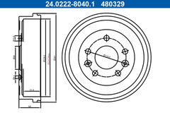 2x Bremstrommel Hinterachse für NISSAN RENAULT DACIA TOWNSTAR Großraumlimousine