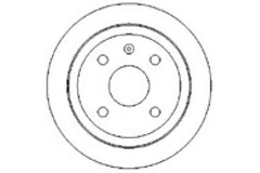 2x Bremsscheibe Hinterachse für DAEWOO NUBIRA Stufenheck Wagon