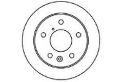 2x Bremsscheibe Hinterachse für MAZDA 626 III Hatchback Station Wagon