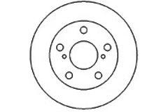 2x Bremsscheibe Vorderachse für TOYOTA MR2 II